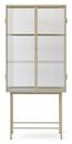 Haze Vitrine, Cashmere - Reeded glass