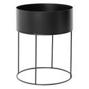 Plant Box round, Black