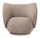 Rico Lounge Chair, Fabric Bouclé - Sand
