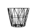 Wire Basket, Small (H 35 x Ø 40 cm), Black