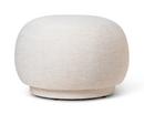 Rico Pouf, Fabric Bouclé - Off-White