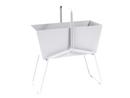 Basket Planter, H 84 x W 70 cm, Cotton white