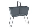 Details Fermob Basket Planter Basket Planter, H 84 x W 70 cm, Storm grey