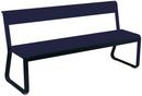 Bellevie Bench with Back, Deep blue