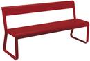 Bellevie Bench with Back, Chili