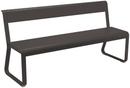 Bellevie Bench with Back, Liquorice