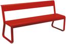 Bellevie Bench with Back, Poppy