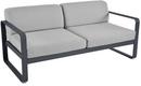 Bellevie 2-Seater Sofa, Flannel grey, Anthracite