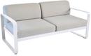 Bellevie 2-Seater Sofa, Flannel grey, Cotton white