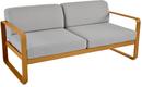 Bellevie 2-Seater Sofa, Flannel grey, Gingerbread