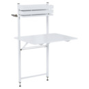 Bistro Balcony Table, Cotton white