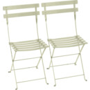 Bistro Folding Chair Set of 2, Willow green