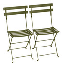 Bistro Folding Chair Set of 2, Pesto