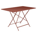 Bistro Folding Table rectangular, H 74 x W 117 x D 77 cm, Red ochre