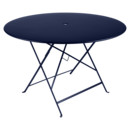 Bistro Folding Table round, H 74 x Ø 117 cm, Deep blue