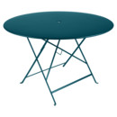 Bistro Folding Table round, H 74 x Ø 117 cm, Acapulco blue