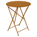 Bistro Folding Table round, H 74 x Ø 60 cm, Gingerbread