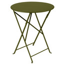 Bistro Folding Table round, H 74 x Ø 60 cm, Pesto