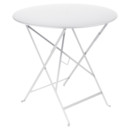 Bistro Folding Table round, H 74 x Ø 77 cm, Cotton white