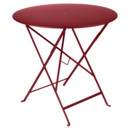 Bistro Folding Table round, H 74 x Ø 77 cm, Chili