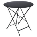 Bistro Folding Table round, H 74 x Ø 77 cm, Liquorice