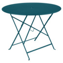 Bistro Folding Table round, H 74 x Ø 96 cm, Acapulco blue