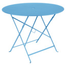 Bistro Folding Table round, H 74 x Ø 96 cm, Maya blue