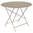 Bistro Folding Table round, H 74 x Ø 96 cm, Nutmeg