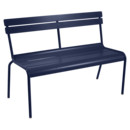 Luxembourg Bench with Backrest, Deep blue