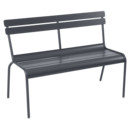 Luxembourg Bench with Backrest, Anthracite