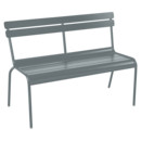 Luxembourg Bench with Backrest, Storm grey