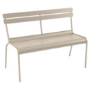 Luxembourg Bench with Backrest, Nutmeg