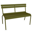 Luxembourg Bench with Backrest, Pesto