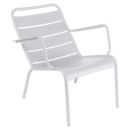 Luxembourg Low Armchair, Cotton white