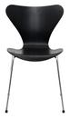 Series 7 Chair 3107, Coloured ash, Black, Chrome