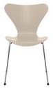 Series 7 Chair 3107, Coloured ash, Light Beige, Chrome