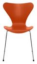 Series 7 Chair 3107 New Colours, Coloured ash, Paradise orange, Chrome