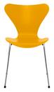 Series 7 Chair 3107 New Colours, Coloured ash, True yellow, Chrome