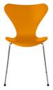 Series 7 Chair 3107, Lacquer, Burnt yellow, Chrome