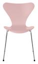 Series 7 Chair 3107 New Colours, Lacquer, Pale rose, Chrome