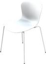 NAP Stacking Chair, 45 cm, Milk White, Shell colour