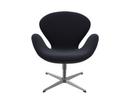 Swan Chair, Special height 48 cm, Divina, Divina 191 - Black