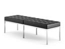 Florence Knoll Bench, Three-seater, Volo, Black