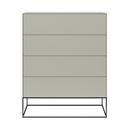 F40 Chest of drawers, With frame, Stone matte