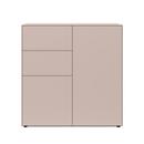 F40 Combi chest of drawers, With glider set, Rose matte