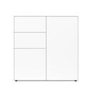F40 Combi chest of drawers, With glider set, Snow matte