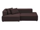 Alphabet Sofa, Left armrest, Christianshavn 1145 - Dark chocolate