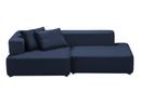 Alphabet Sofa, Left armrest, Christianshavn 1153 - Blue Uni