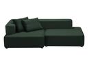 Alphabet Sofa, Left armrest, Christianshavn 1160 - Dark green uni