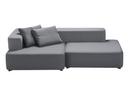 Alphabet Sofa, Left armrest, Christianshavn 1170 - Light Grey Uni